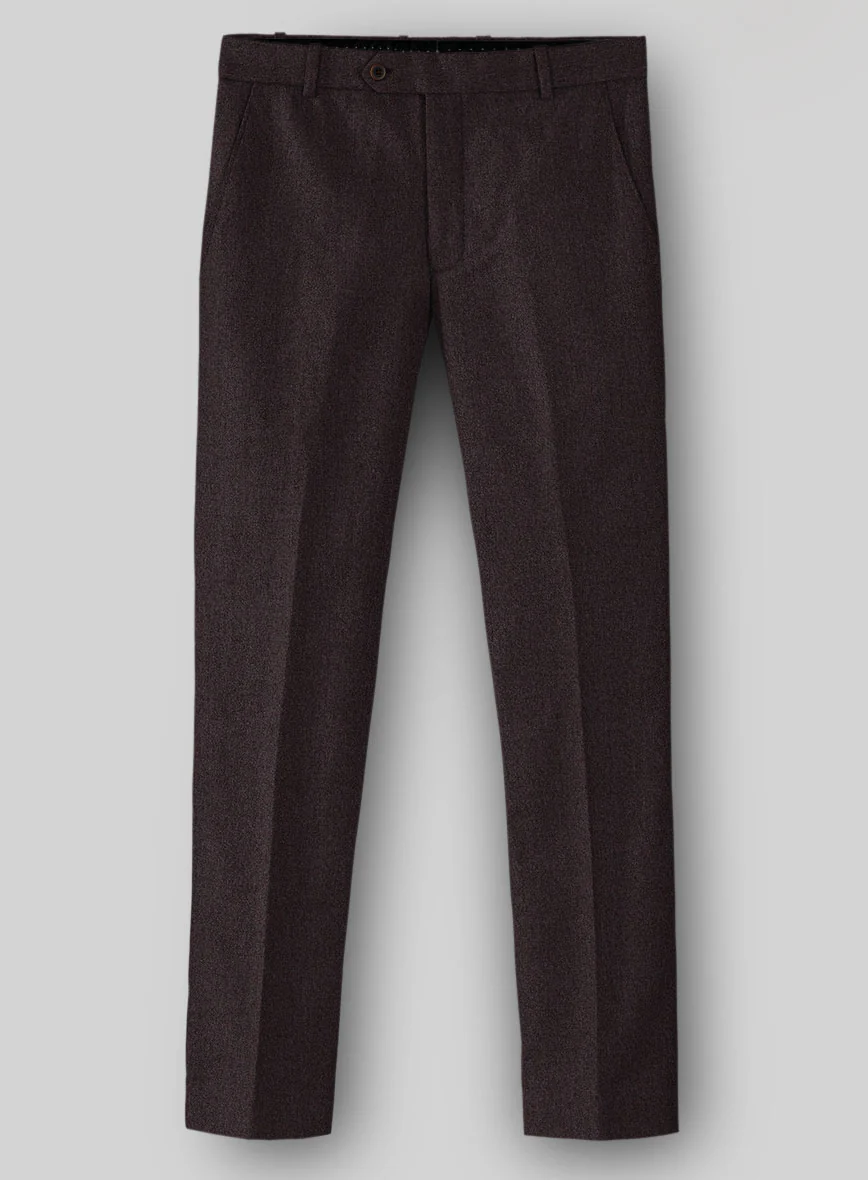 Naples Opera Wine Tweed Pants