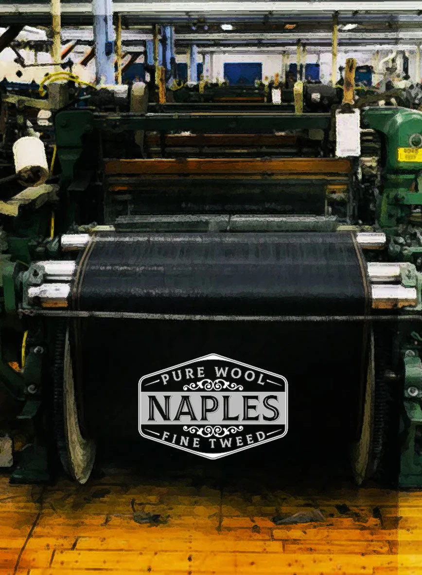 Naples Pacific Blue Tweed Jacket - Image 5