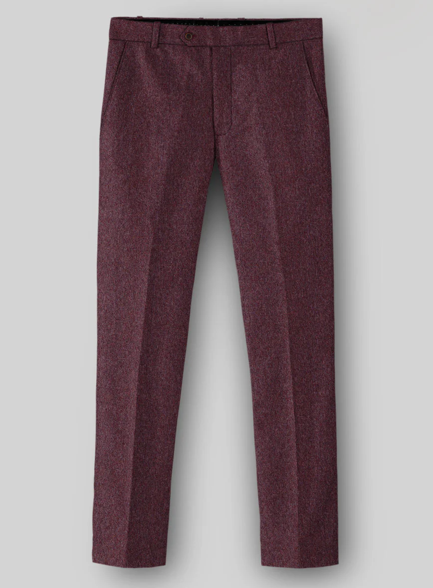 Naples Ramey Wine Tweed Pants