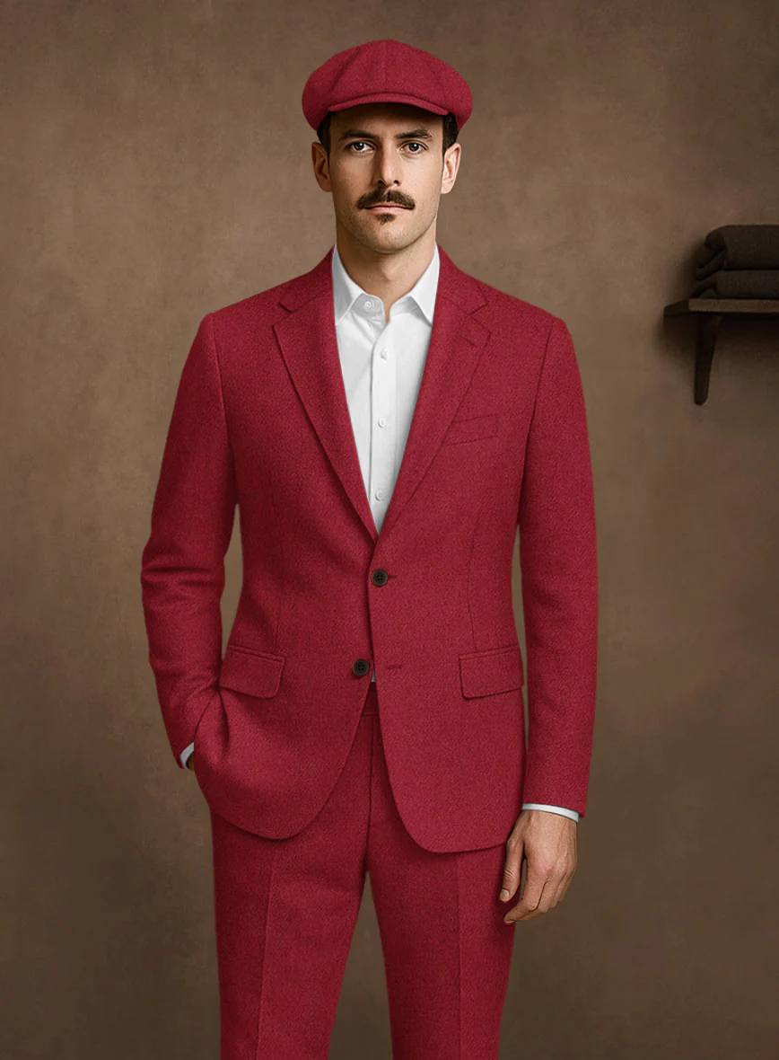 Naples Red Tweed Jacket - Image 2