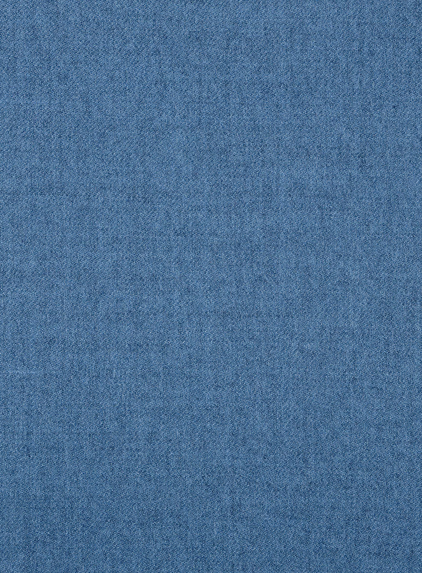 Naples Saga Blue Tweed Double Breasted Jacket - Image 2