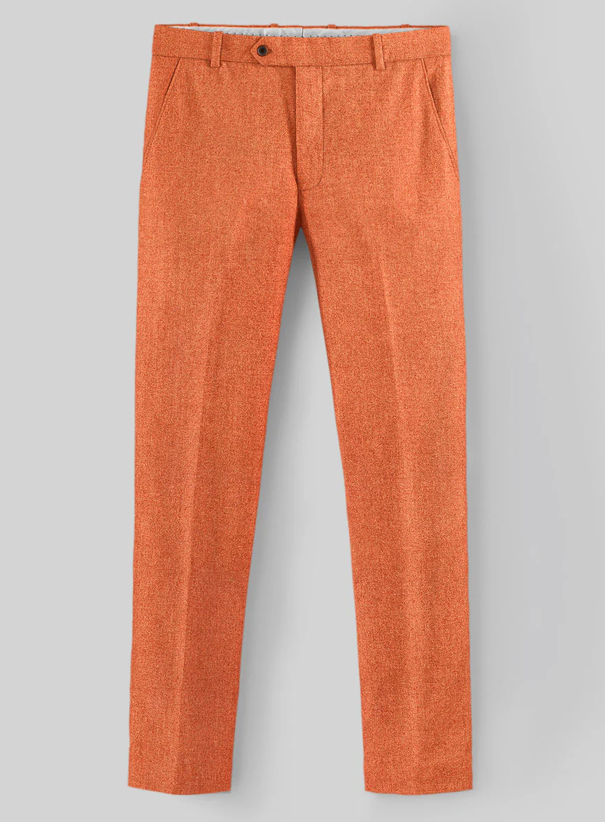 Naples Spring Orange Tweed Suit - Image 6