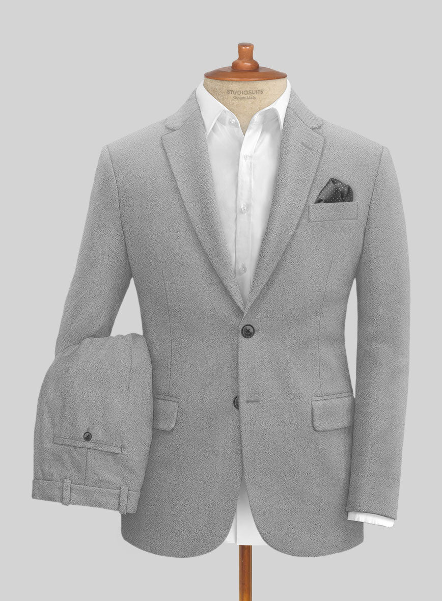 Naples Steel Gray Tweed Suit