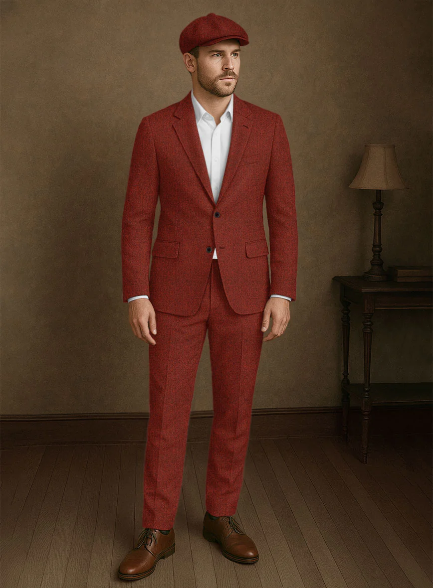 Naples Sundowner Rust Tweed Suit