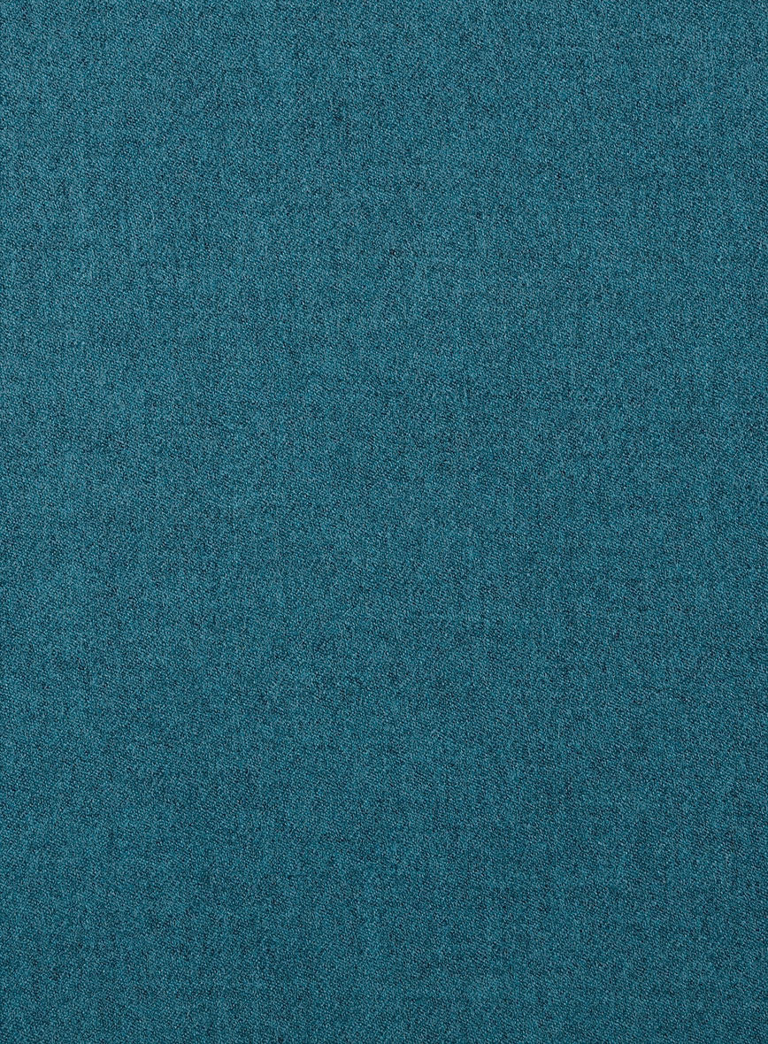 Naples Teal Blue Tweed Double Breasted Suit - Image 4