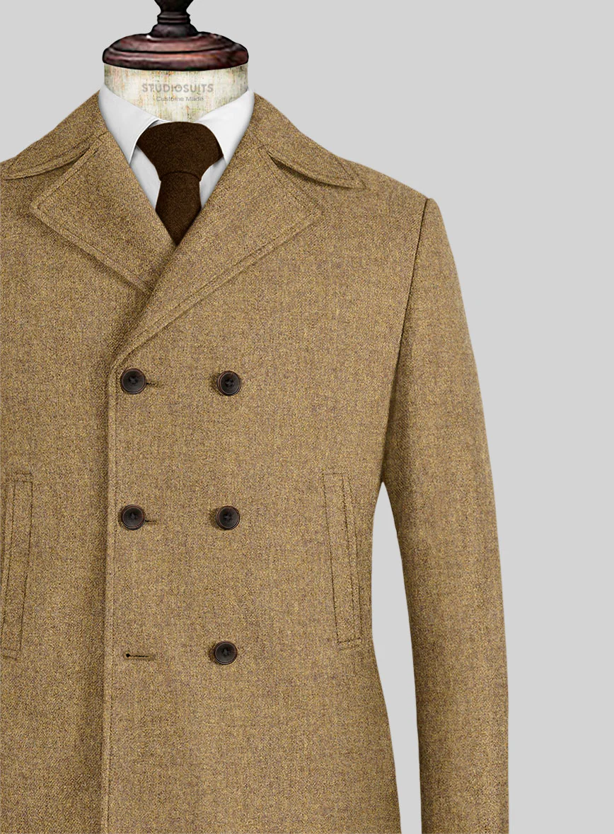 Naples Tuscan Sun Tweed Pea Coat - Image 2