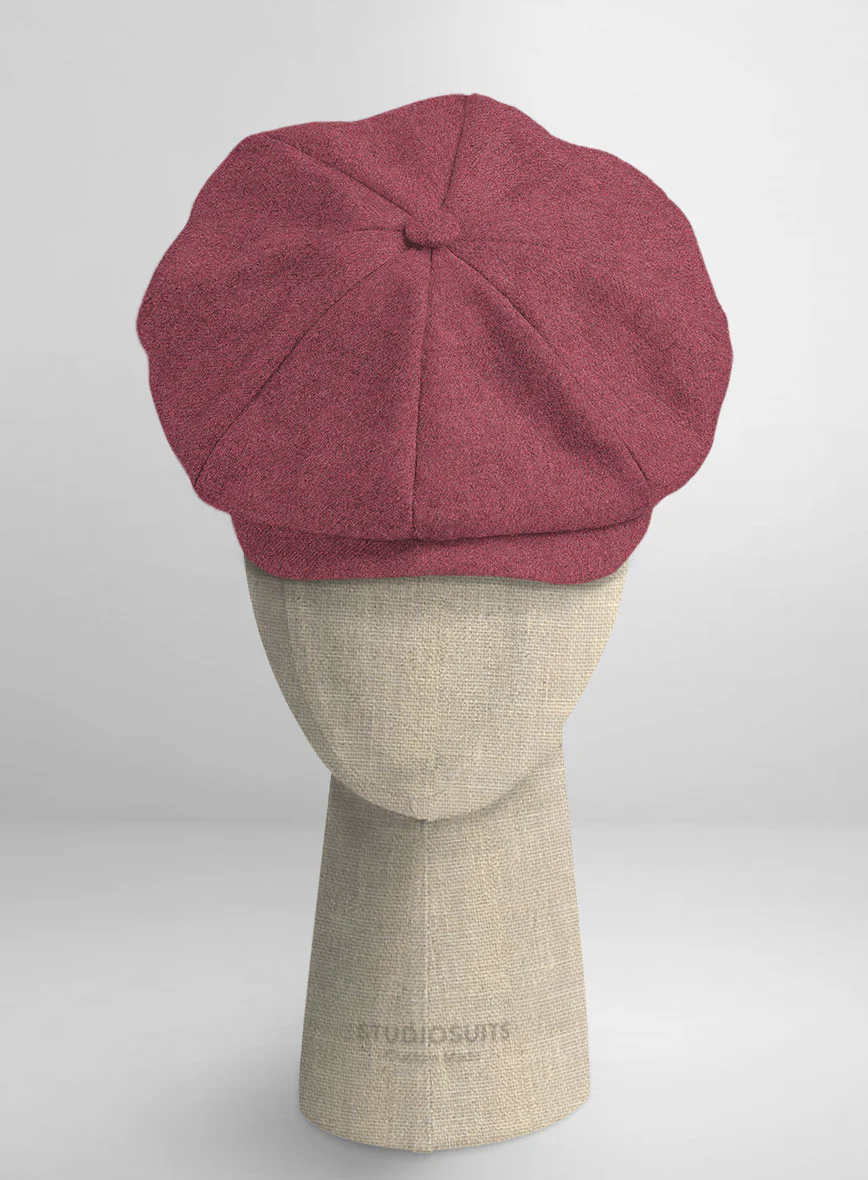 Naples Venetian Pink Tweed Newsboy Cap