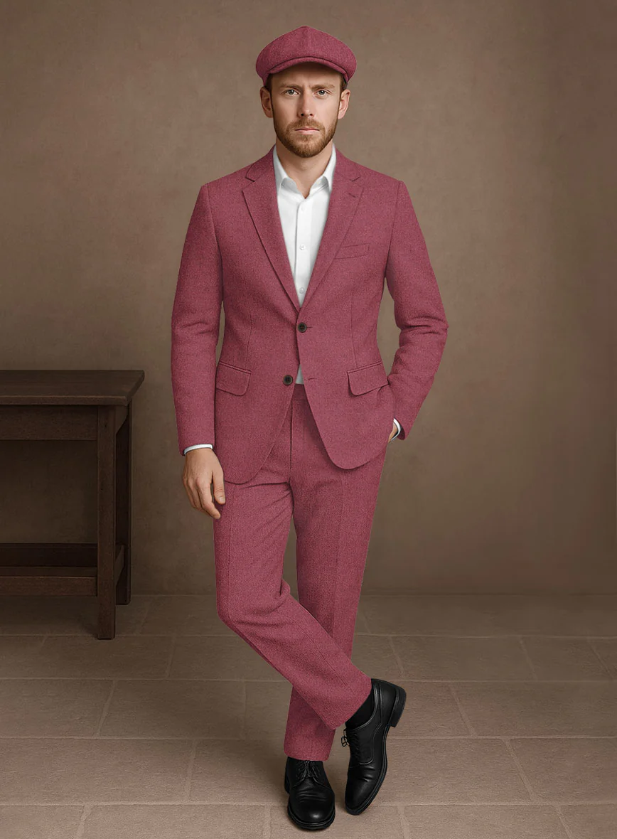 Naples Venetian Pink Tweed Suit