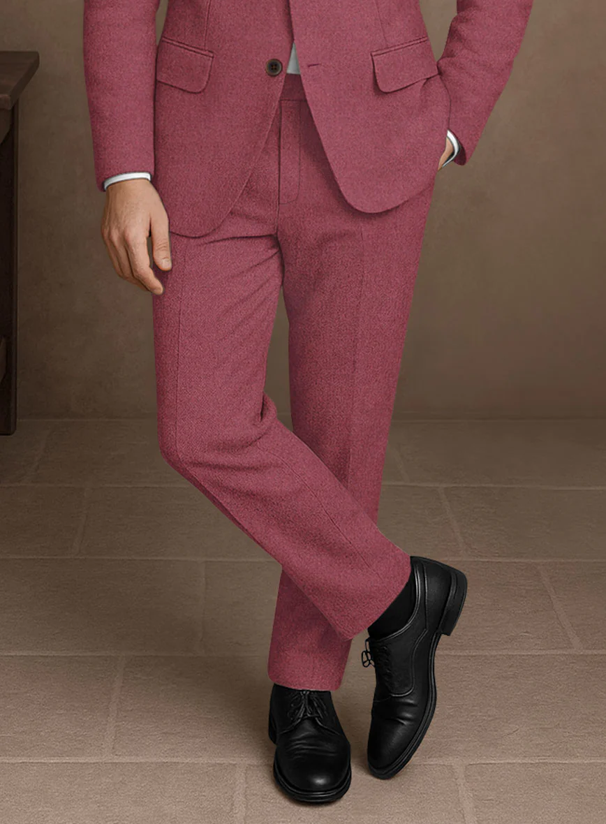 Naples Venetian Pink Tweed Suit - Image 5
