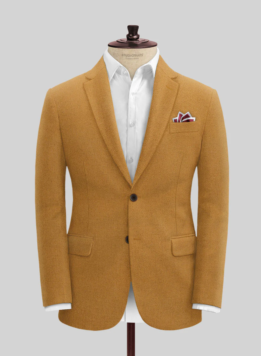 Naples Yellow Tweed Jacket - Image 3