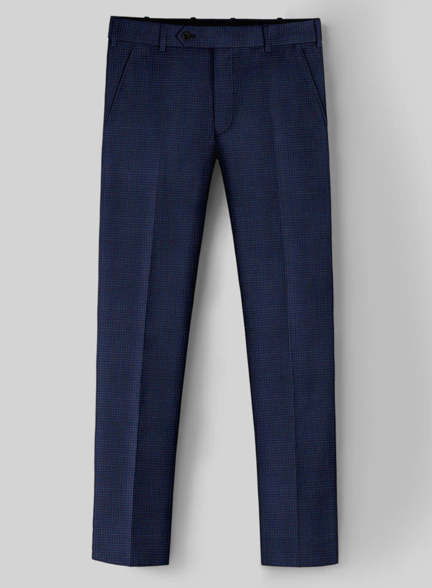 Napolean Alda Gingham Blue Wool Suit - Image 5