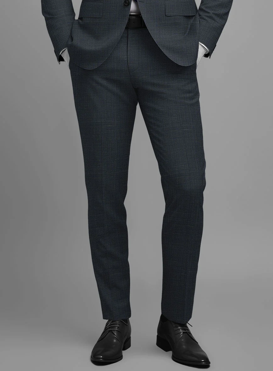Napolean Ariel Nailhead Dark Blue Wool Pants - Image 2