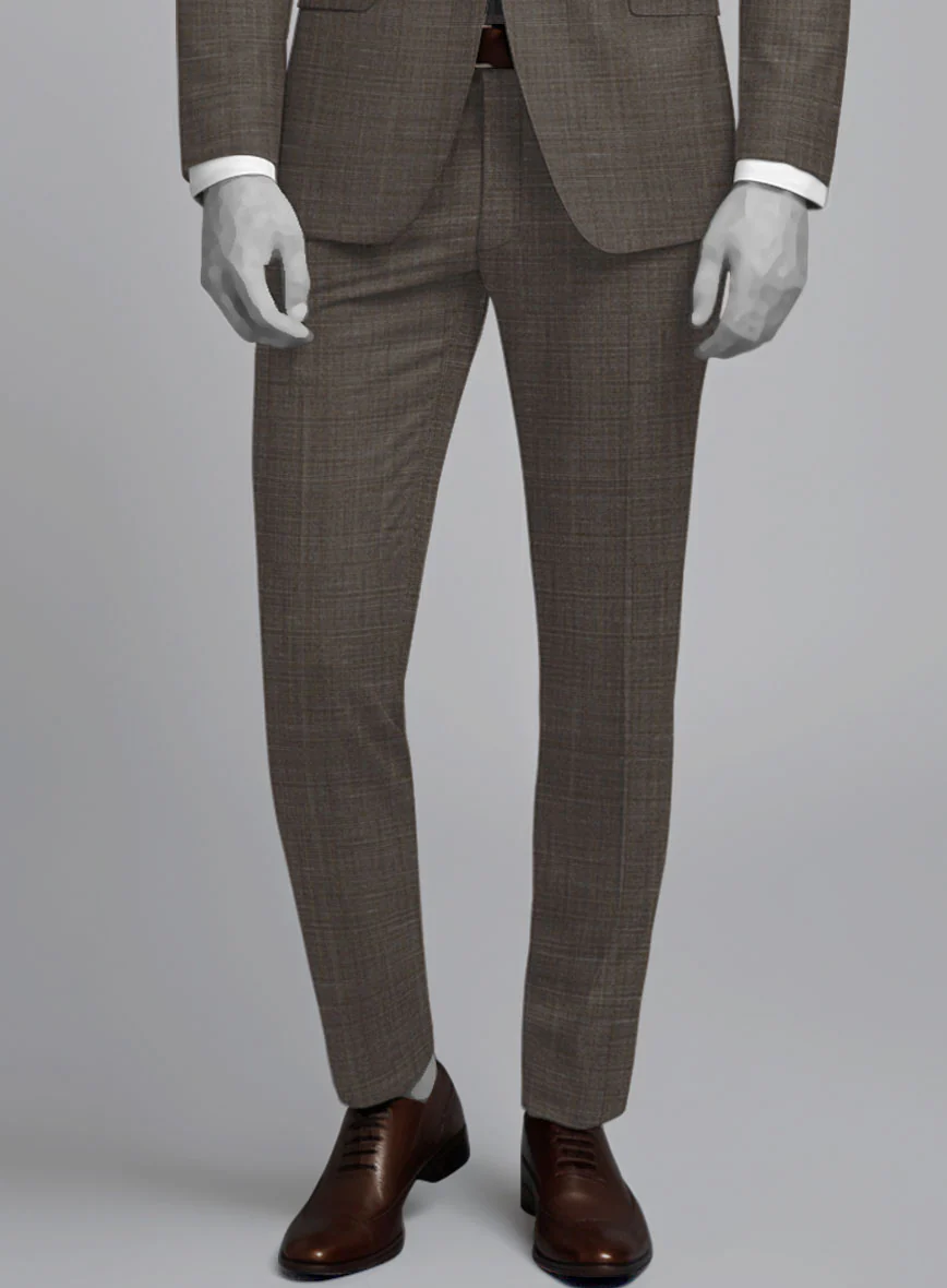 Napolean Ariel Nailhead Dark Brown Wool Pants - Image 2