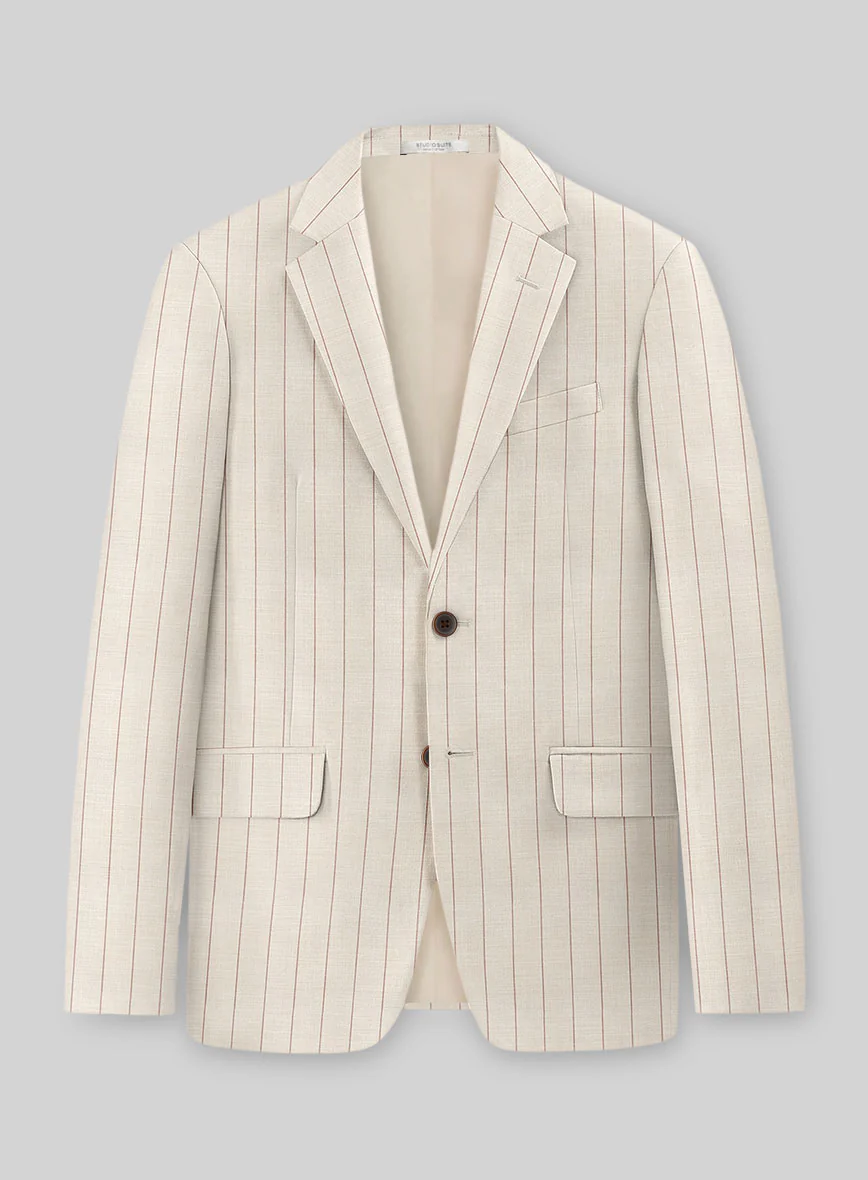 Napolean Artisan Band Beige Wool Jacket