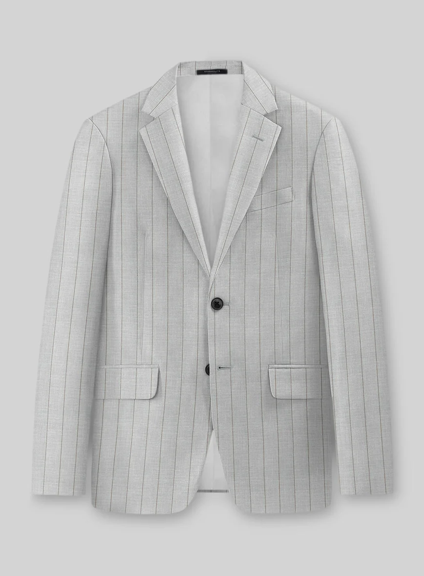 Napolean Artisan Band Gray Wool Suit - Image 2