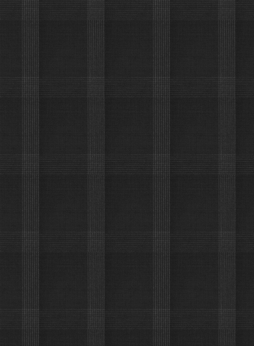 Napolean Artistic Black Check Wool Pants - Image 3
