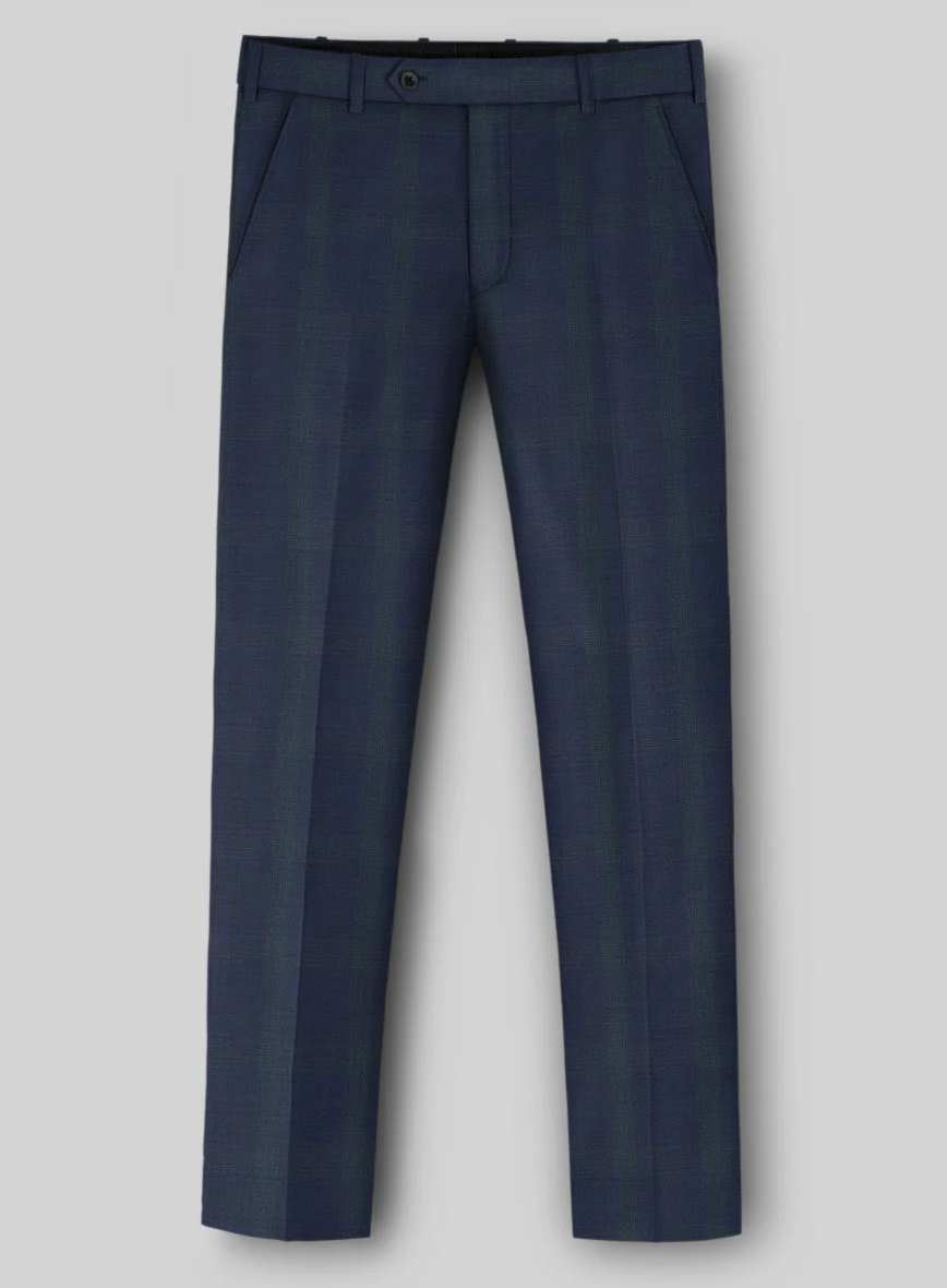 Napolean Artistic Blue Check Suit - Image 5