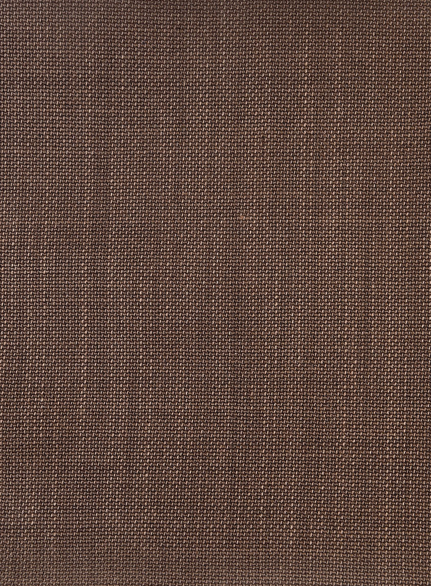Napolean Arvett Basket Weave Brown Wool Pants - Image 3
