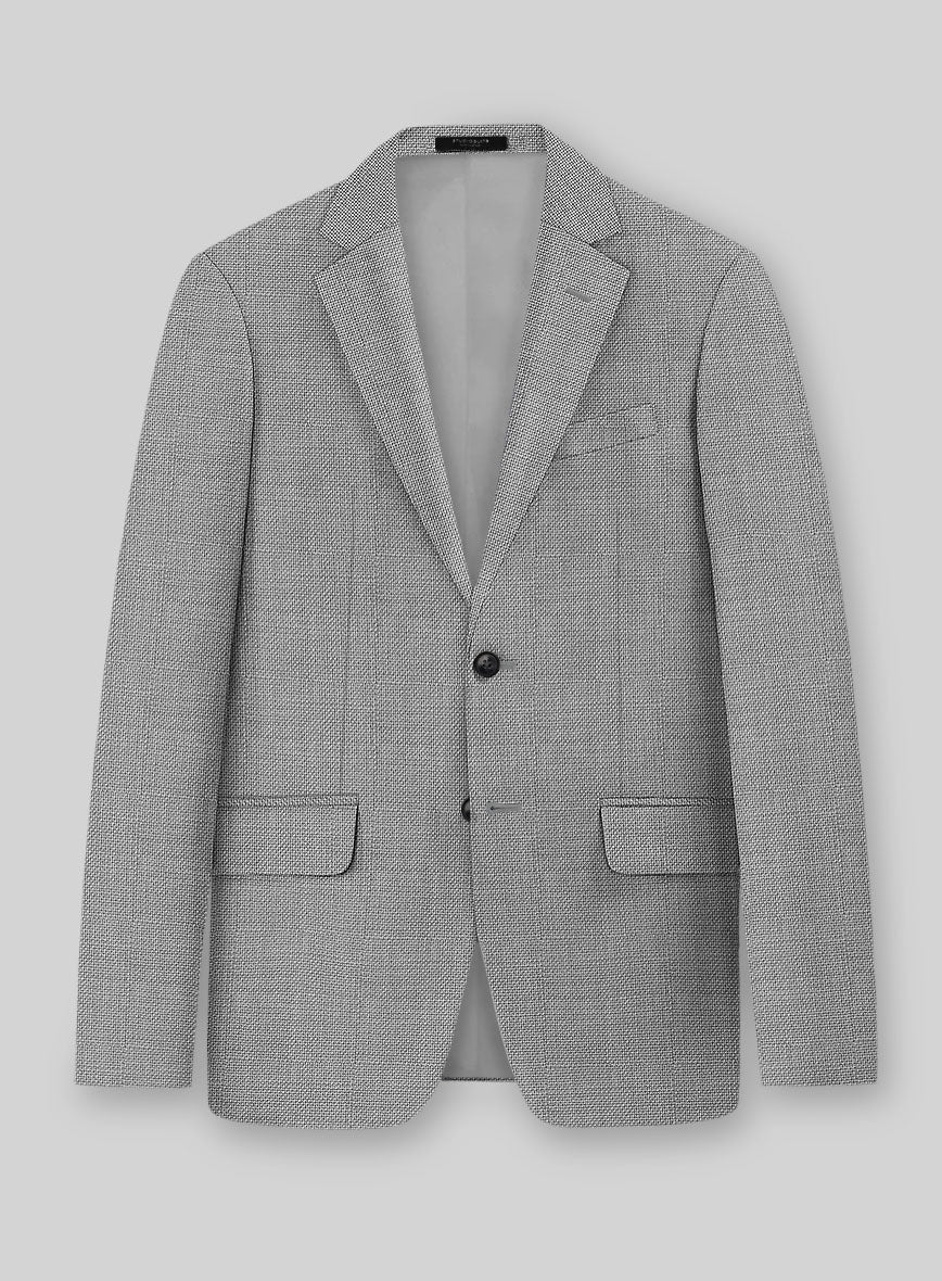 Napolean Arvett Basket Weave Gray Wool Jacket
