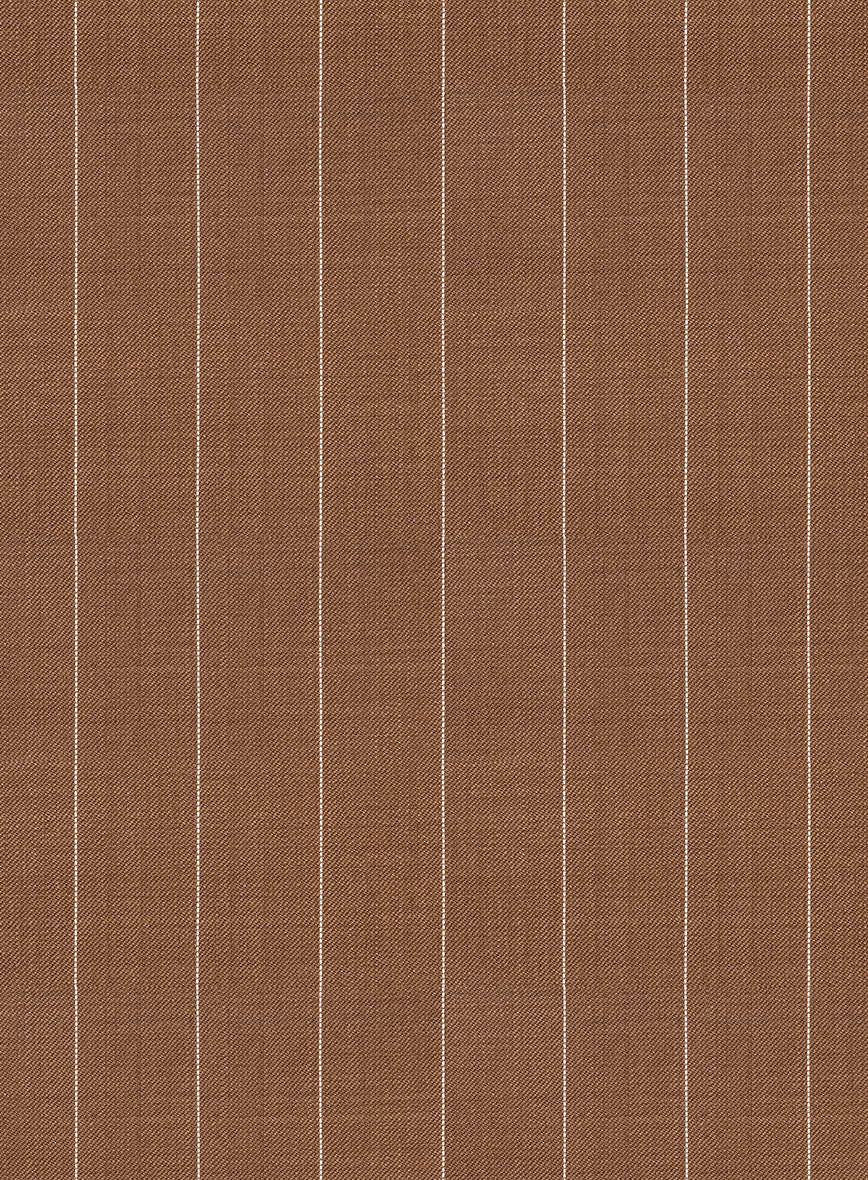 Napolean Avrino Stripe Brown Wool Jacket - Image 3