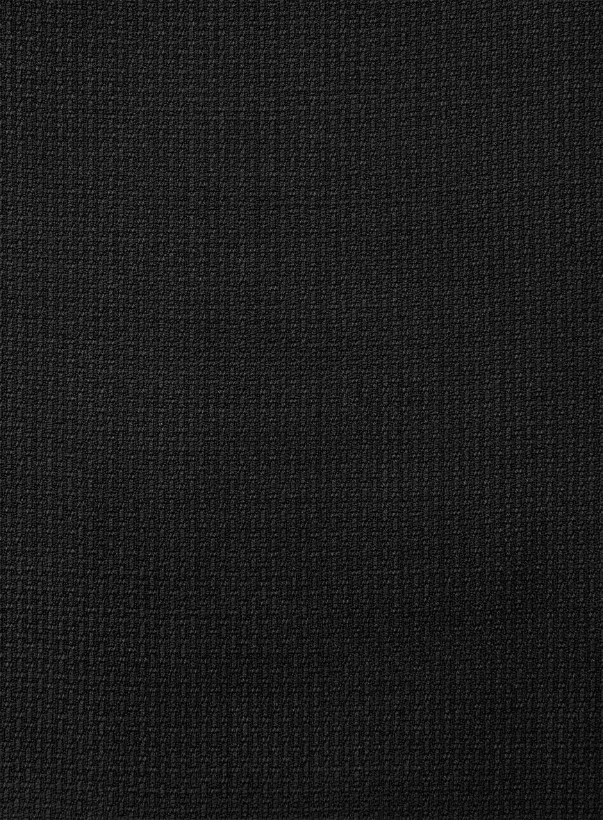 Napolean Basket Weave Black Wool Jacket - Image 3
