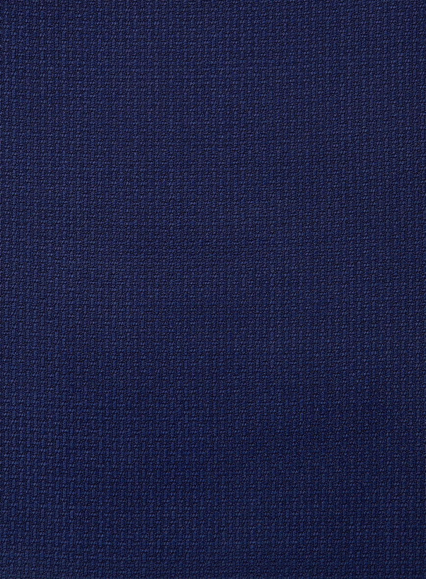 Napolean Basket Weave Blue Wool Suit - Image 7