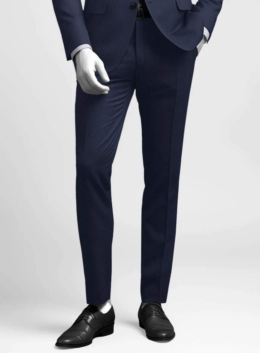 Napolean Royal Blue Birdseye Wool Suit - Image 5