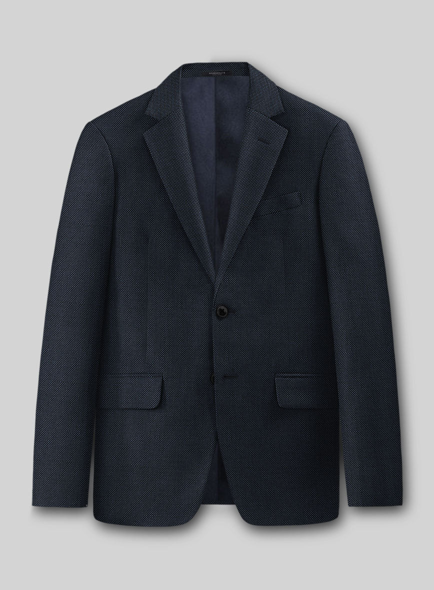 Napolean Blue Birdseye Wool Jacket