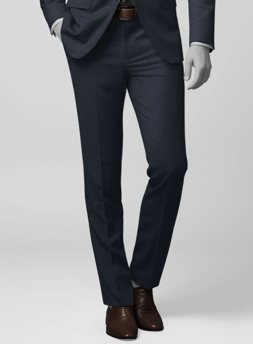 Napolean Blue Birdseye Wool Suit - Image 5