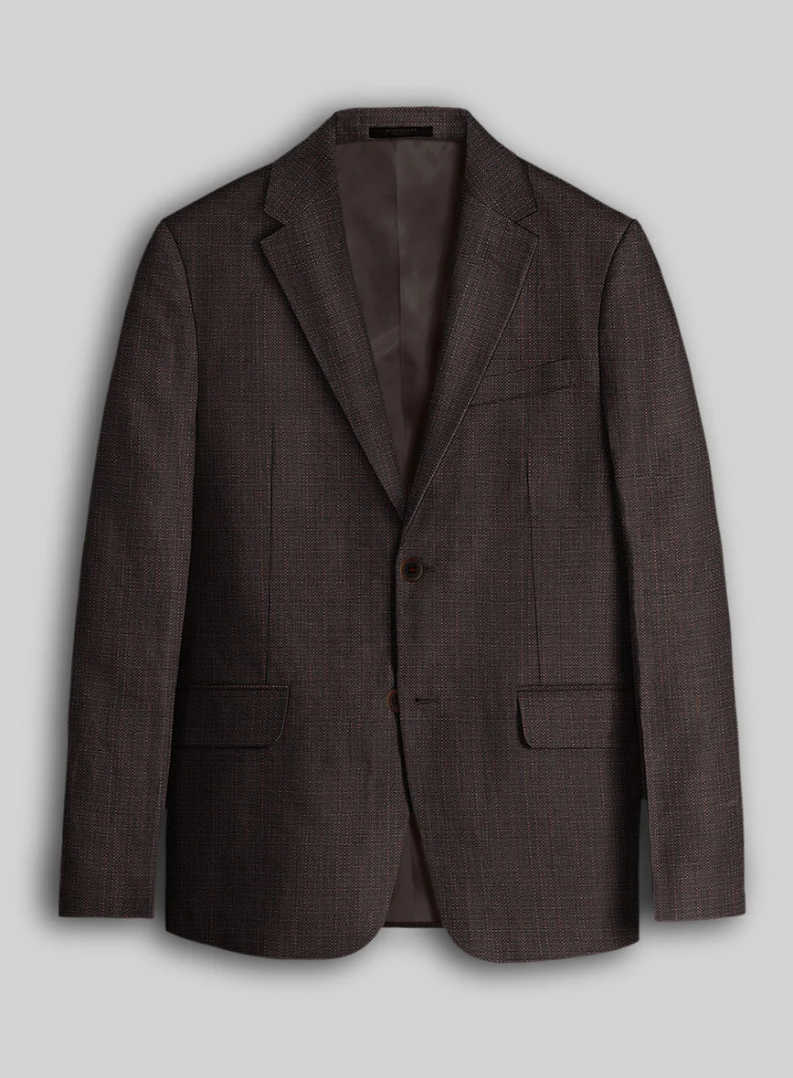 Napolean Bob Weave Rust Wool Suit - Image 3