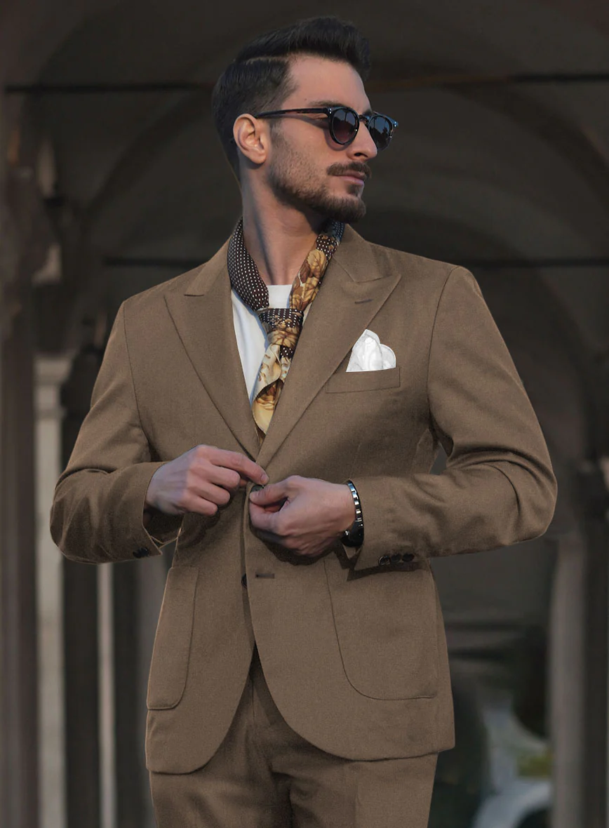 Napolean Brown Wool Suit II - Image 3