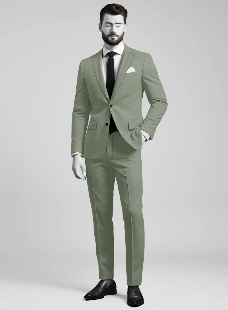 Napolean Cadet Green Wool Suit