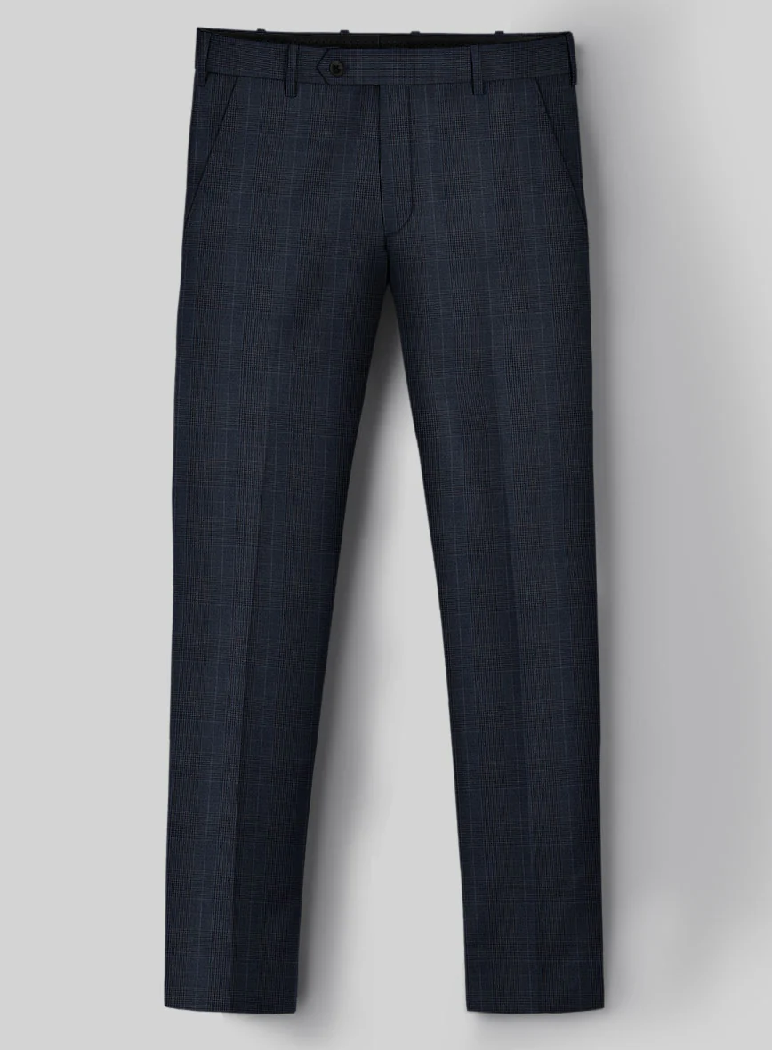 Napolean Canzo Glen Dark Blue Wool Suit - Image 5