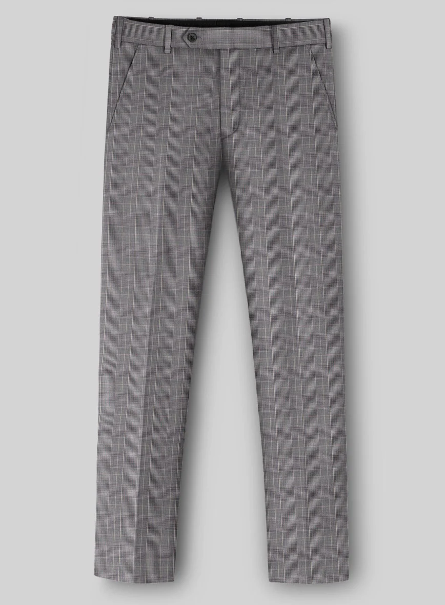 Napolean Canzo Glen Gray Blue Wool Suit - Image 5