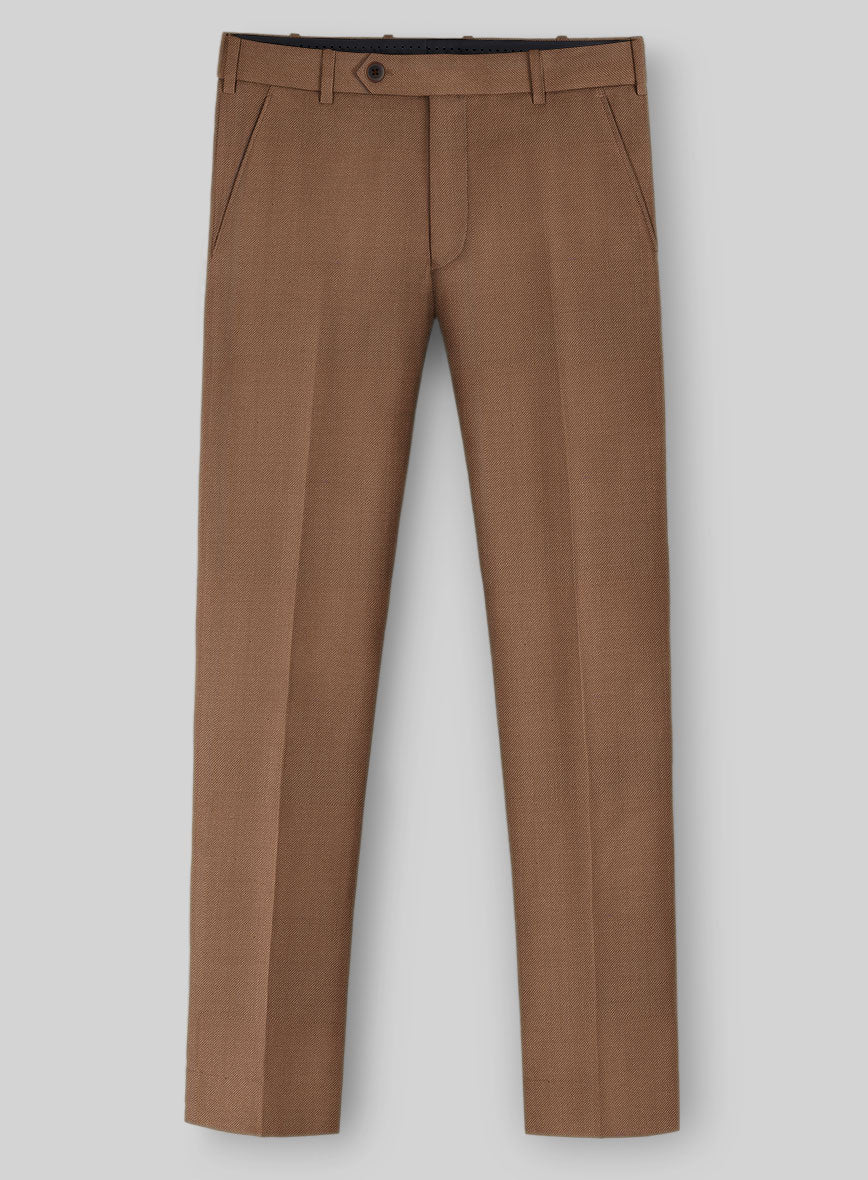 Napolean Caramel Brown Wool Pants - Image 2