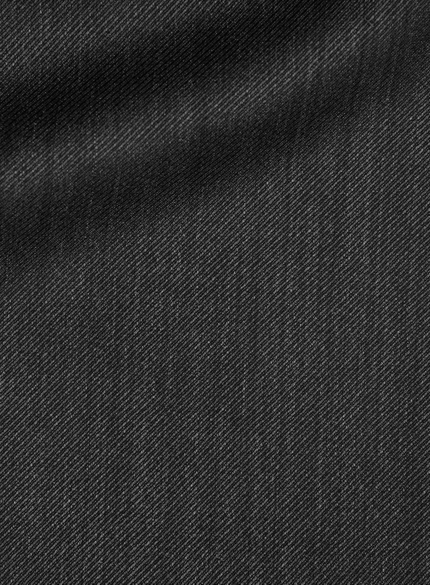 Napolean Cavalry Twill Charcoal Wool Suit - Image 7