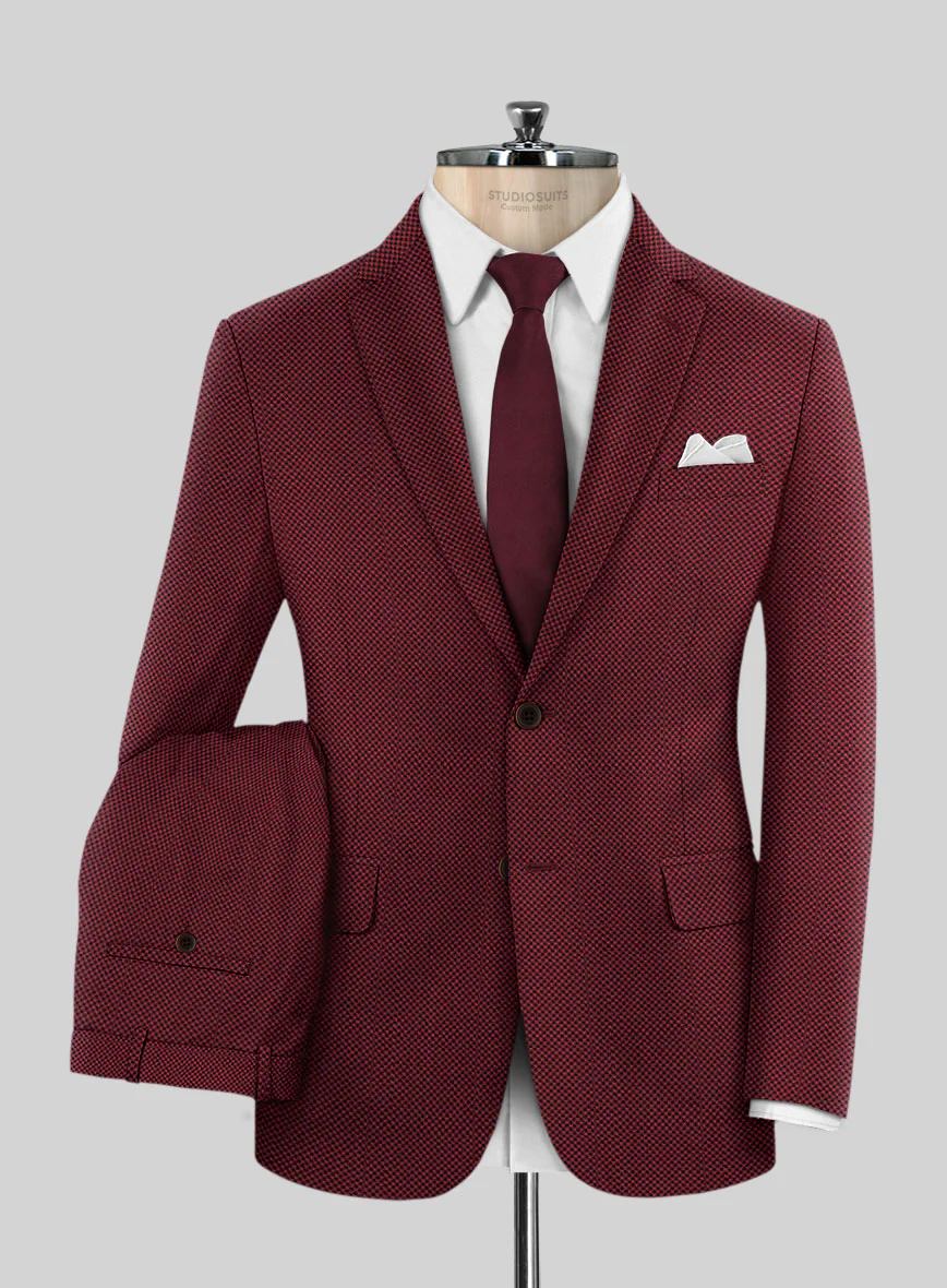 Napolean Cherry Bomb Wool Suit - Image 2