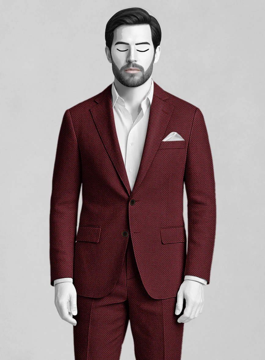 Napolean Cherry Bomb Wool Suit - Image 3
