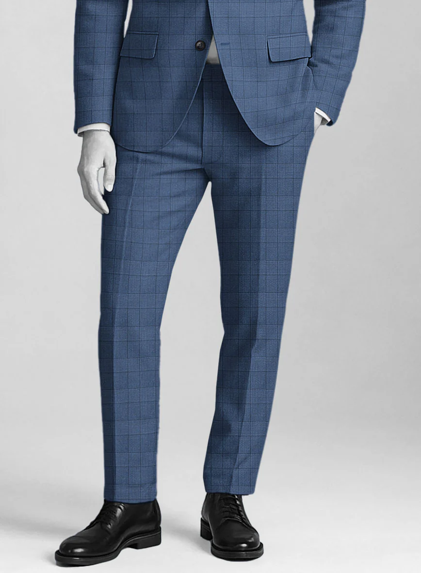 Napolean Classic Royal Blue Check Pants