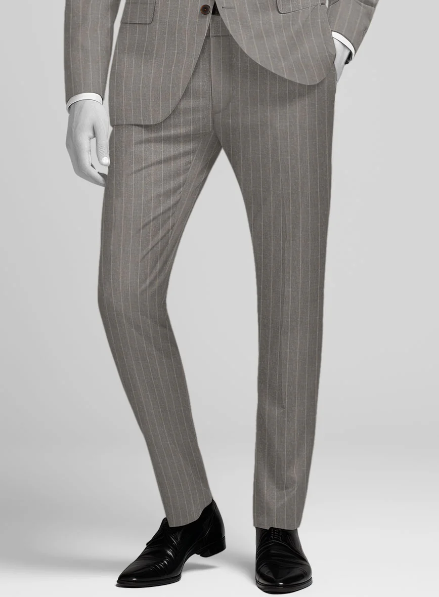 Napolean Como Bar Brown Wool Pants