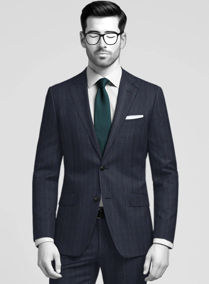 Napolean Como Bar Dark Blue Wool Jacket - Image 2