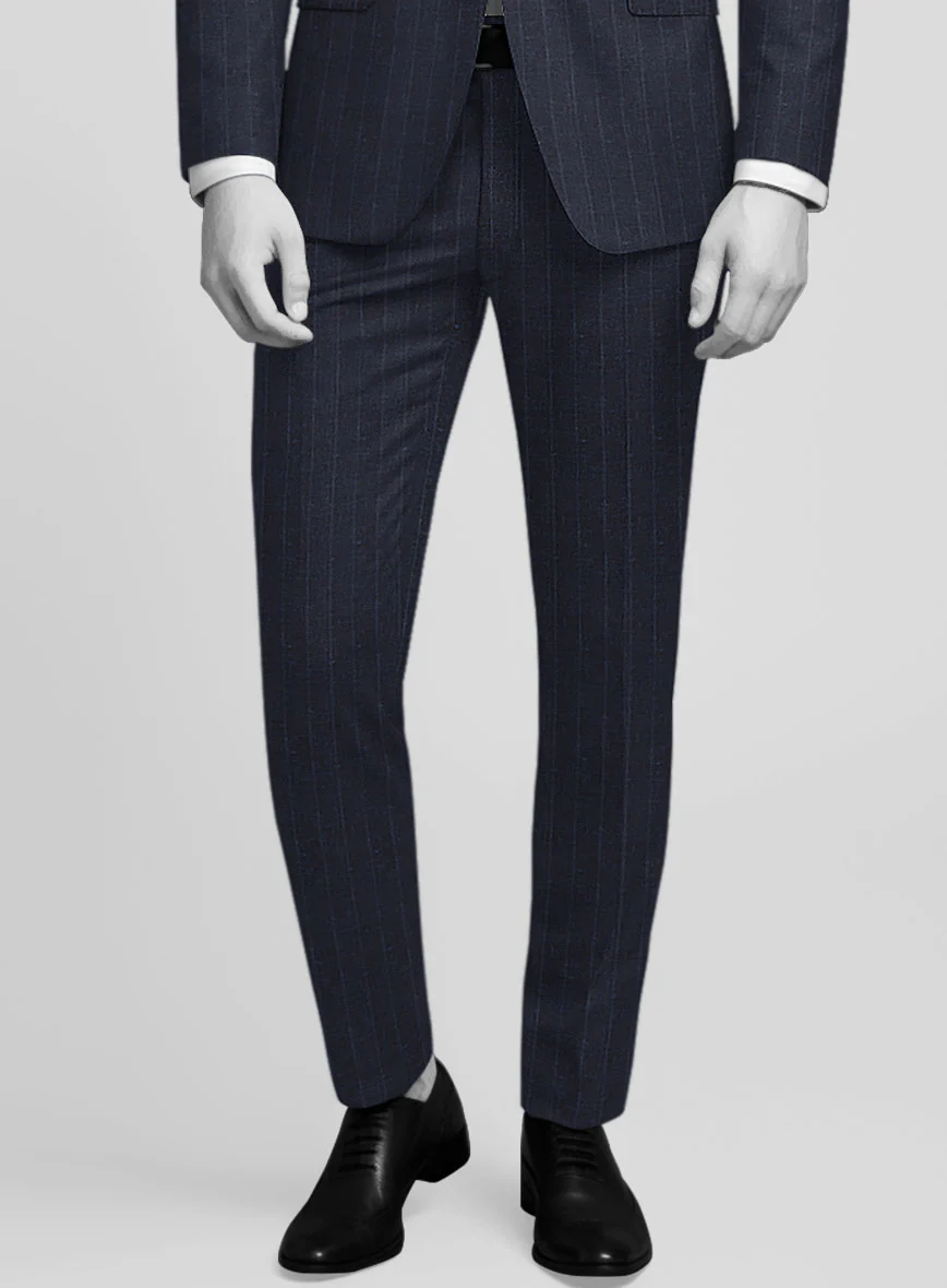 Napolean Como Bar Dark Blue Wool Pants