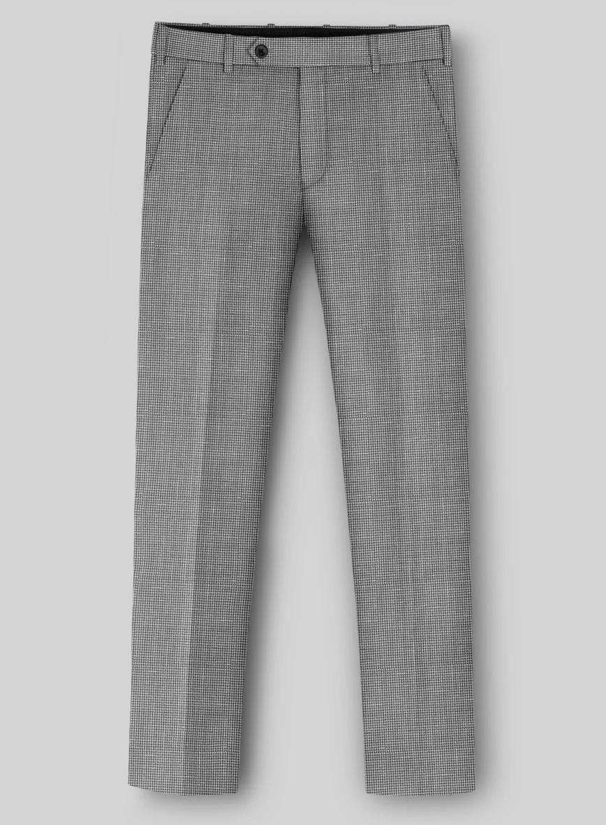 Napolean Costa Mini Houndstooth Gray Wool Suit - Image 4