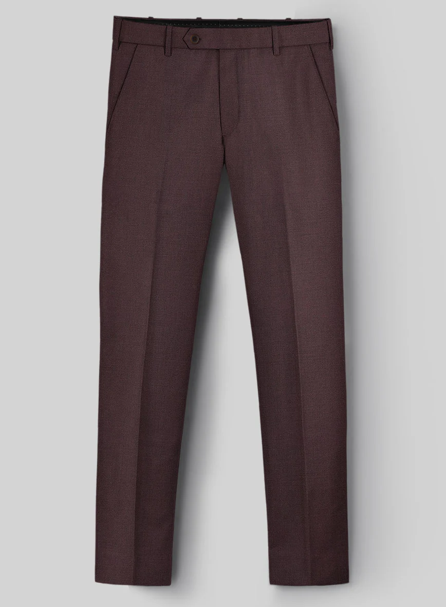 Napolean Dark Wine Wool Suit - Image 6