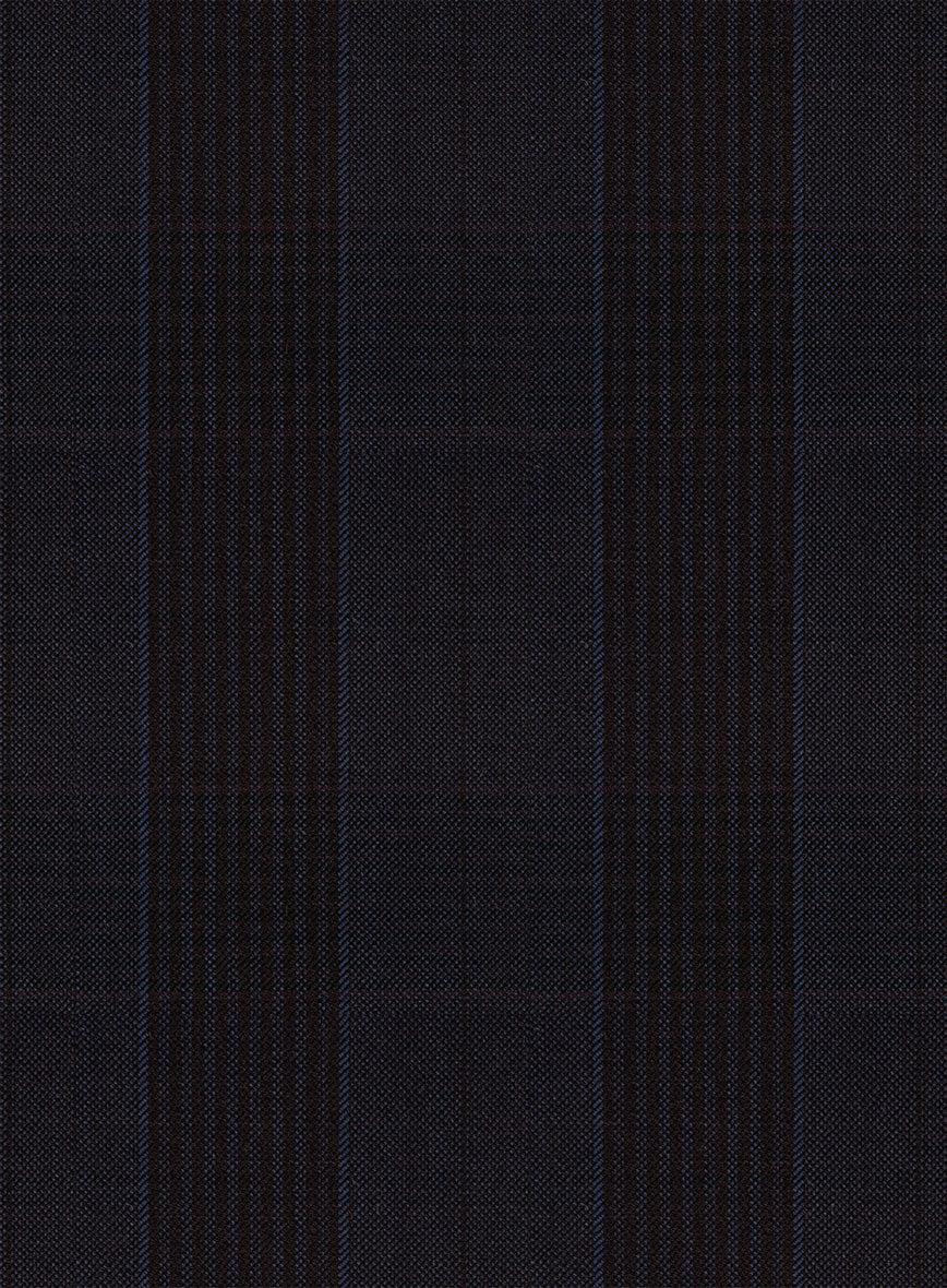 Napolean Devon Check Violet Wool Jacket - Image 3