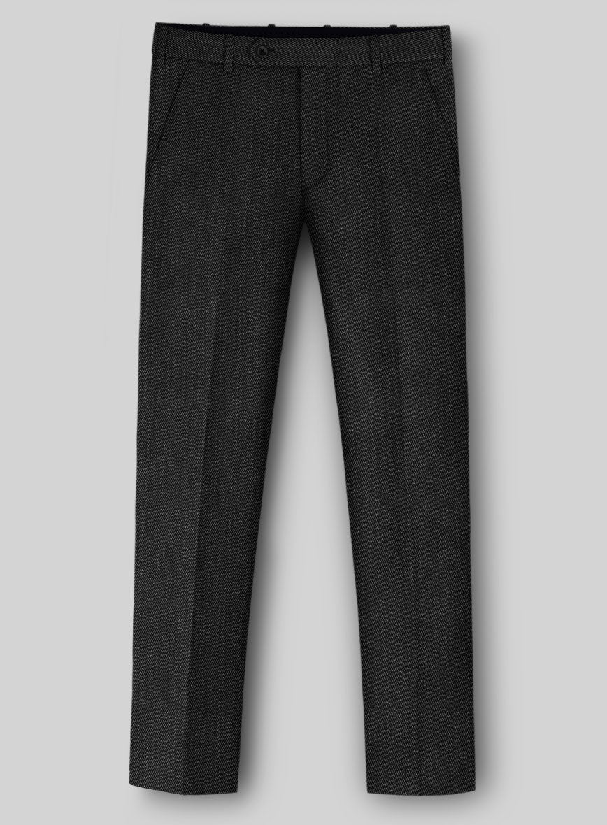 Napolean English Twill Charcoal Wool Pants - Image 2