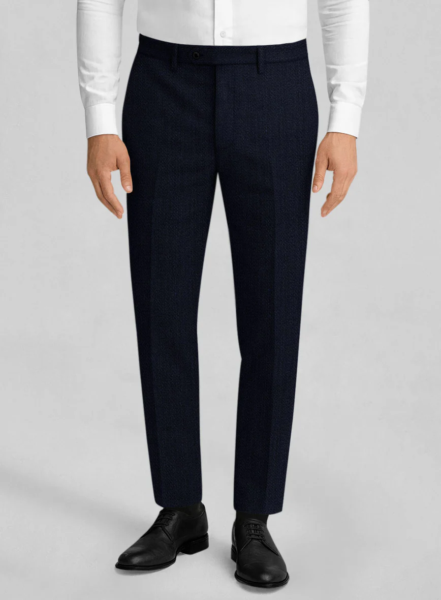 Napolean English Twill Dark Blue Wool Suit - Image 6