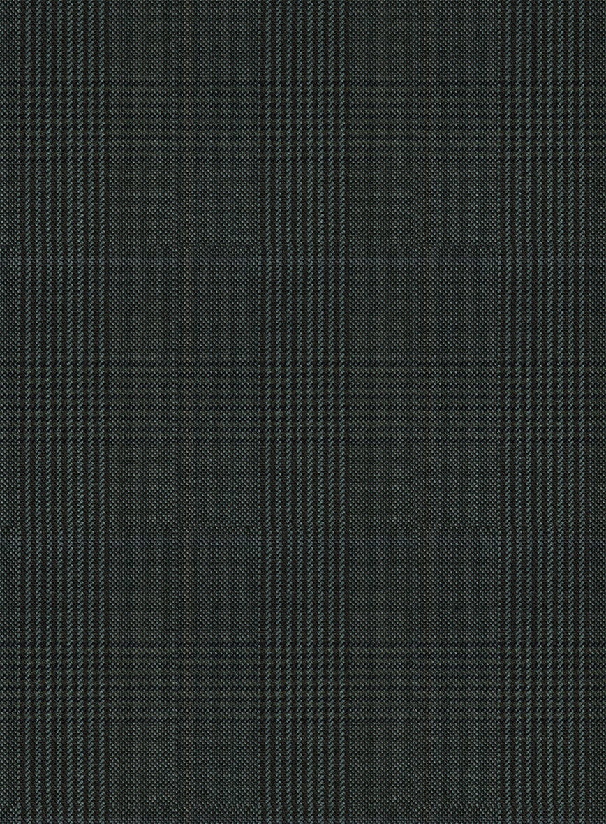 Napolean Esso Tartan Olive Wool Jacket - Image 4