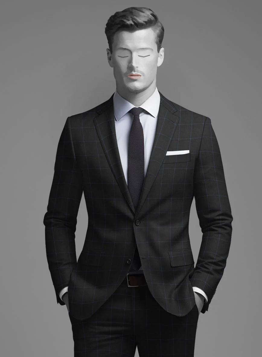 Napolean Fissa Black Wool Jacket - Image 2