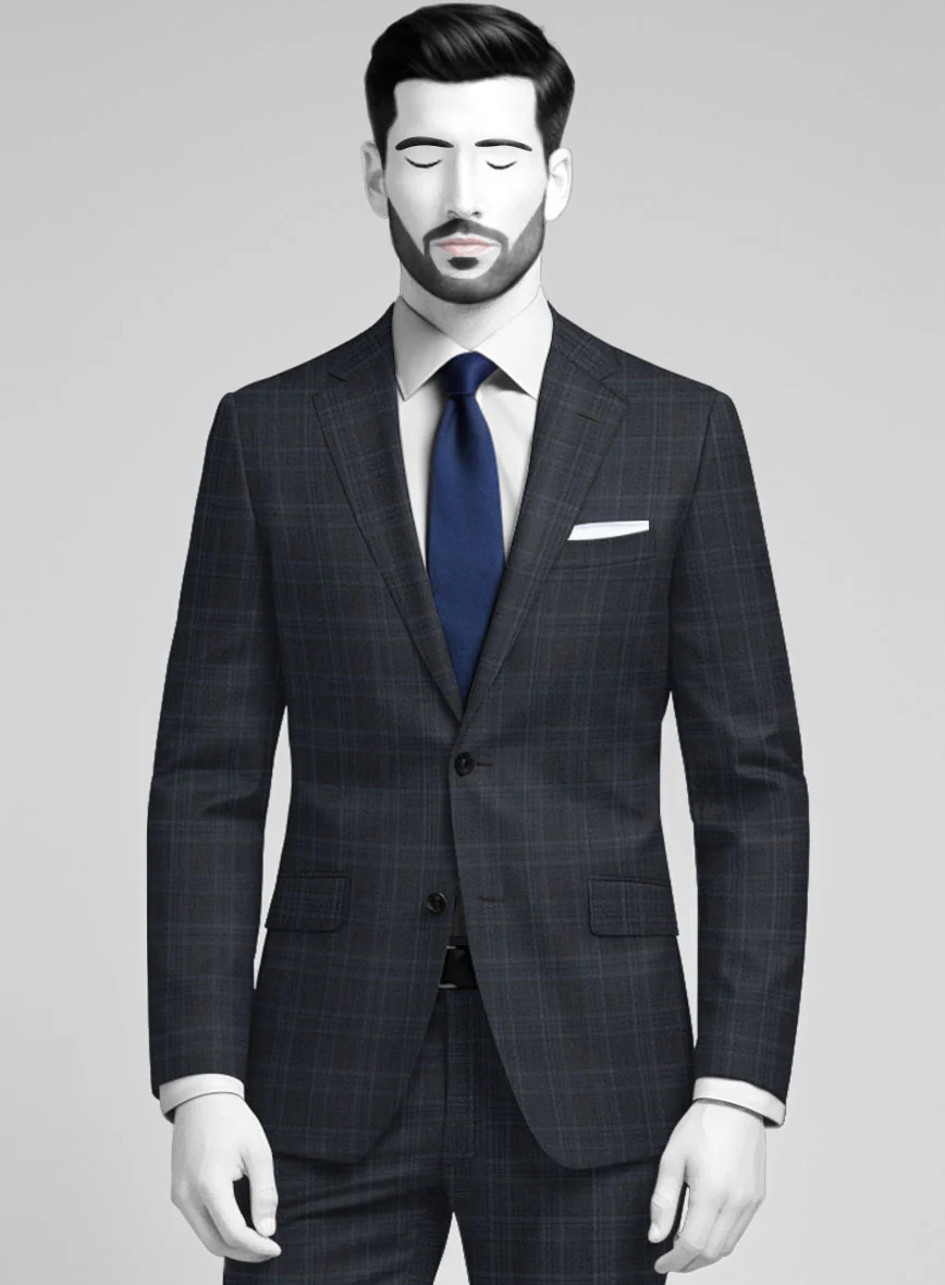 Napolean Gatsby's Blue Glen Wool Suit - Image 3